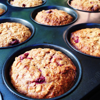 Banana Oat Breakfast Muffins