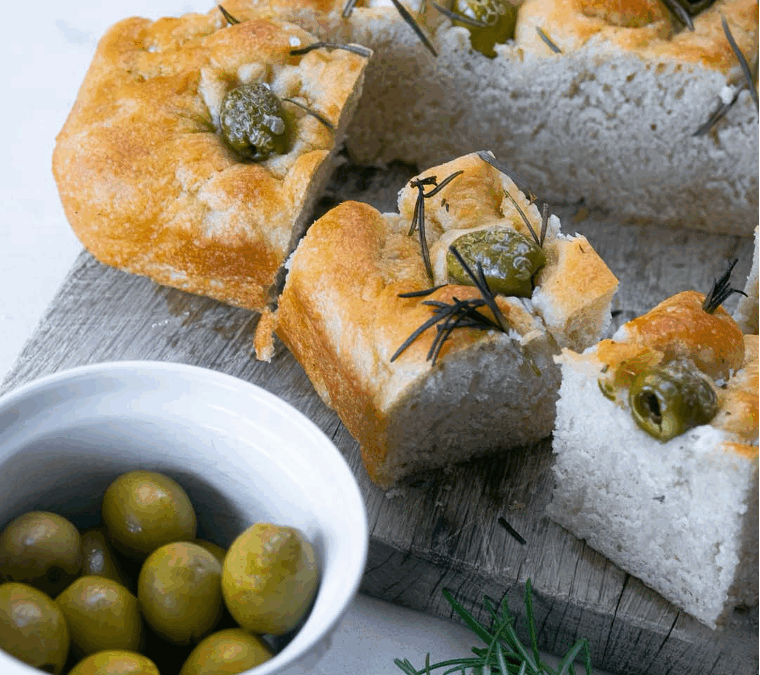 Garlic, Olive and Rosemary Focaccia
